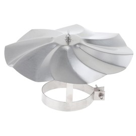 Earssa Stainless Steel Rain Cap Chimney Cap Outdoor Cone Top Cap Exterior Stove Pipe Topper, Top Roof Rain Chimney Cover for End Flue Pipe Capping for Vent Flue Stove Pipe (4 inch/10.2cm)