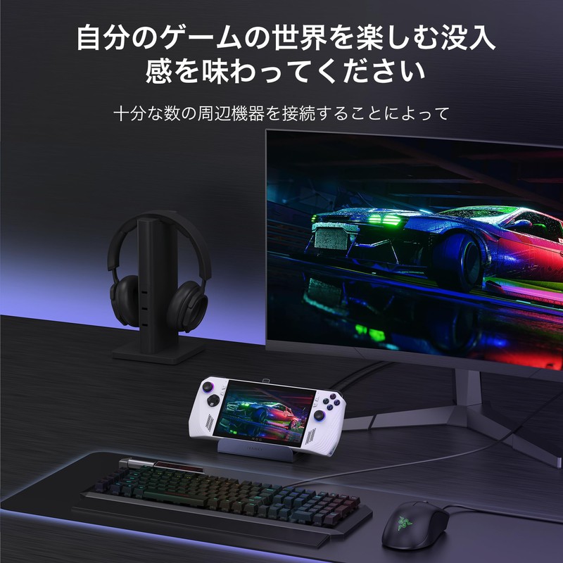iVANKY 4K@144Hz Dock, 8-in-1 Dock for ROG Ally X/Legion Go/Steam