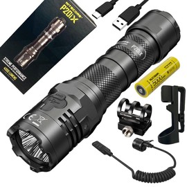 Nitecore P20iX USB-C Rechargeable LED Flashlight - 4000 lumens - w/Holster, GM02Mount, RSW2i Remote Pressure Switch, andBattery Included