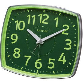 RHYTHM 8REA31SR19 Large Alarm Clock, Light Collection Dial, Continuous Second Hand, Electronic Sound Alarm, Silver, 5.2 x 5.9 x 2.6 inches (13.1 x 15 x 6.7 cm)