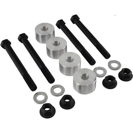 BST BSSP 831400 Suspension Lift Differential Diff Drop Kit with Skid Plate Drop Spacer Compatible with 2011-2019 CHEVY SILVERADO GMC SIERRA 2500HD 8LUG