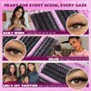 TNFVLONEINS Lash Clusters Wispy Eyelash Clusters Spiky Individual Lashes Clusters