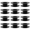 JCBIZ 12pcs 55mm Plastic Spool Black Bobbin Empty Spools for
