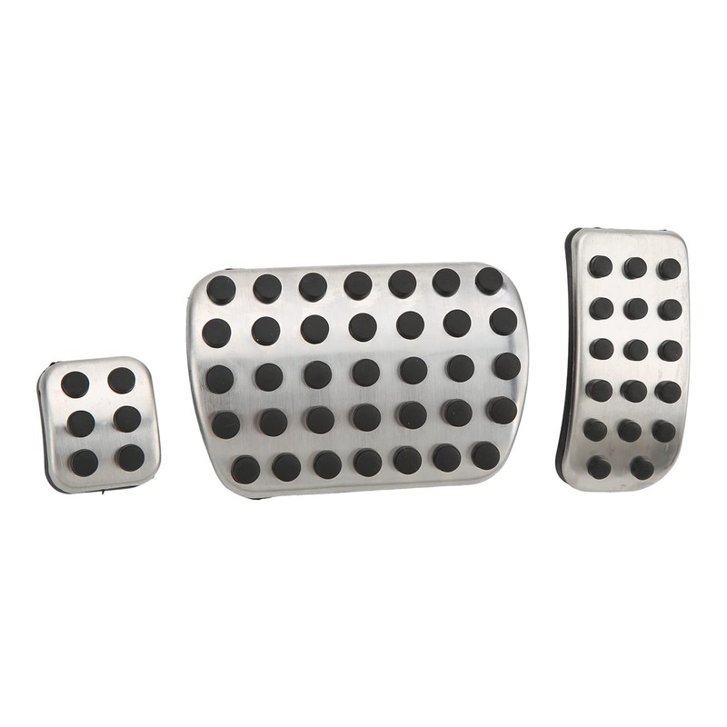 Aramox Car Pedal Cover, Aluminium Alloy Rubber Car Accelerator Brake