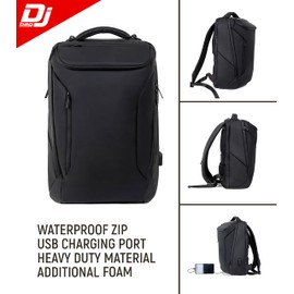 DGCASE DJ BAG Urban Backpack for DJs. Laptop up to 17in. Pioneer DJM, DDJ.Stanton Traktor Controller. Perfect for business travel. (int. 19.09 x 12.59 x 3.93 in., DJBAG Urban)