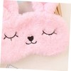 Baluue 2pcs Plush Rabbit Eyemask Soft Eyeshade for Comfortable Sleeping