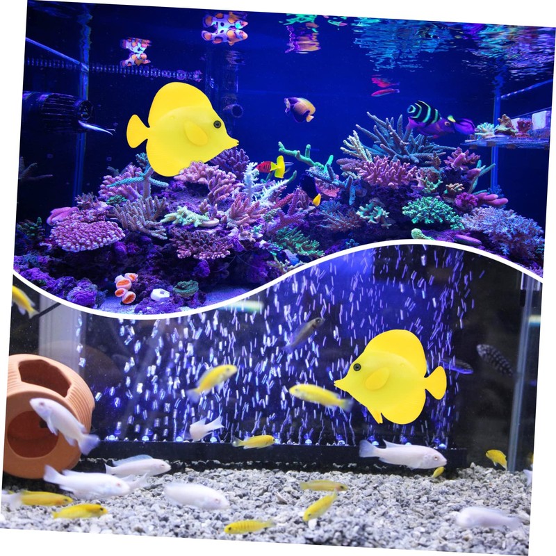 Sosoport 2 Pcs Fish Tank Artificial Fish Aquatic Simulation Decor