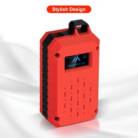 Meshtastic Enclosure Custom Case for RAK Wisblock RAK19007+RAK4631 with 0.96 Inch OLED Display Module 12864 LCD Screen 128x64 IIC I2C OLED Board SSD1315 Driver for RAKwireless WisBlock (Red)