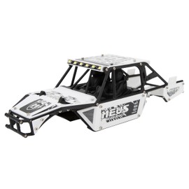 MEUS RACING Mantis24 Body with Roll Cage for Axial 1/24 SCX24 RC Crawler (White)