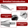 Step Drill Bit 4-32mm, HSS Spiral Grooved Step Drill Bit