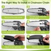 Thten 6" Pruning Mini Chainsaw Chain Compatible with Greenworks CS24L210