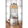 Circleware Breeze Glass Beverage Drink Dispenser with Stand Metal Base