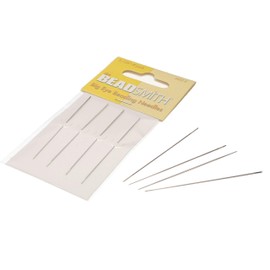 The Beadsmith Big Eye Beading Needles, 2.125 inches, 4 per Card, Sharp Points, Use for General Sewing, Weaving and Embroidery, Very Easy to Thread