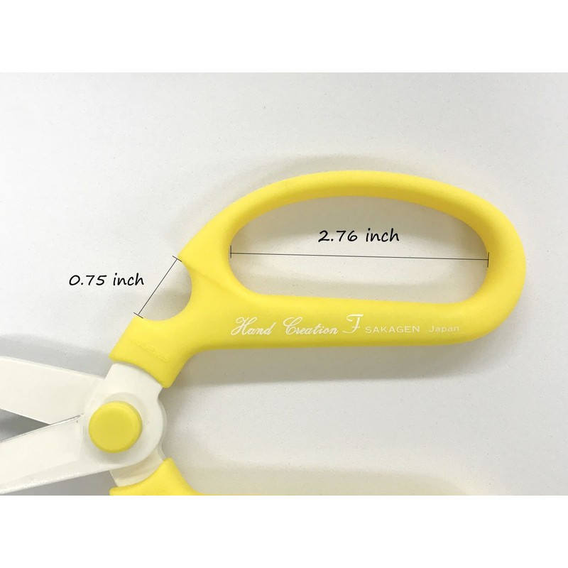 Flower Scissors Hand Creation F-170 limited color Yellow