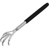 GEEKBOX Extendable Back Scratcher Stainless Steel Telescopic Design with Rubber