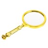 HOMSFOU gold plated magnifying glass mira royal detective reading magnifier