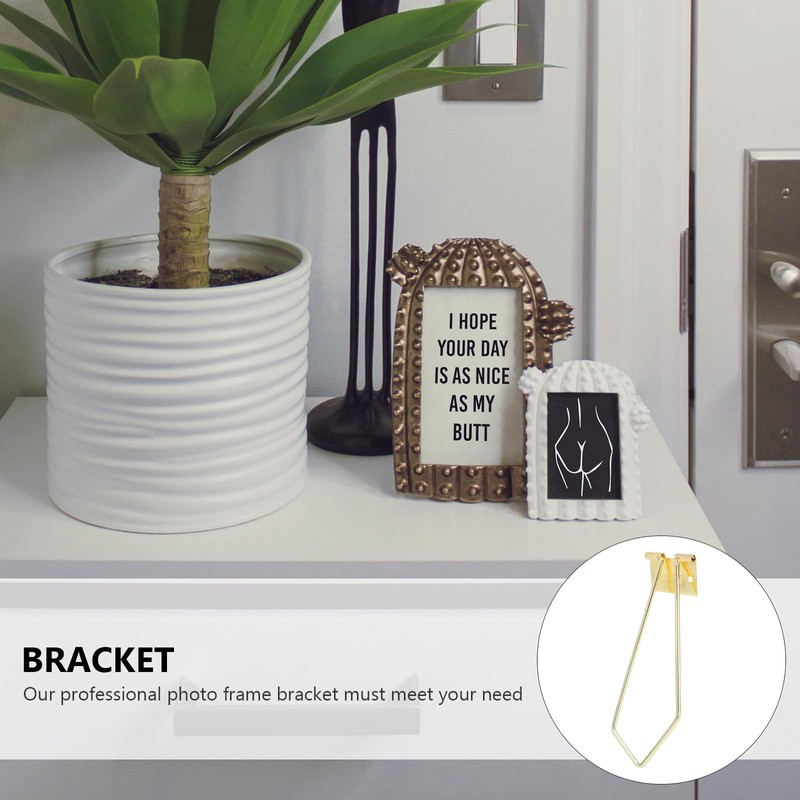 OSALADI 4pcs Photo Bracket Photo Frame Bracket Iron Supporting Rack