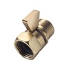 ChuangTim Brushed Gold Shower Head Shut Off Valve, 1/2" NPT