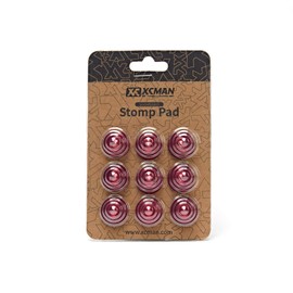 XCMAN Snowboard Round Stomp Pad Snowboard Deck Pad Anti-Slip Stomp Pad (Material: Aluminum) (Red)