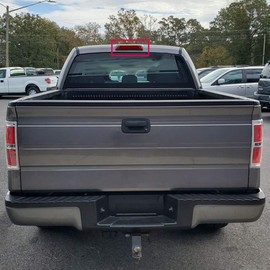 G-PLUS LED Third Brake Light Compatible With 2009 2010 2011 2012 2013 2014 Ford F150 High Mount Rear 3rd Cargo Tail Lamp Waterproof(Red lens Chrome Housing)