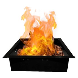 Simond Store Square Fire Pit Ring Insert - 2mm Heavy Duty Steel 29" OD & 25" ID Fire Pit Liner - Smokeless Bonfire Liner with Easy Assembly for Outdoor Gatherings