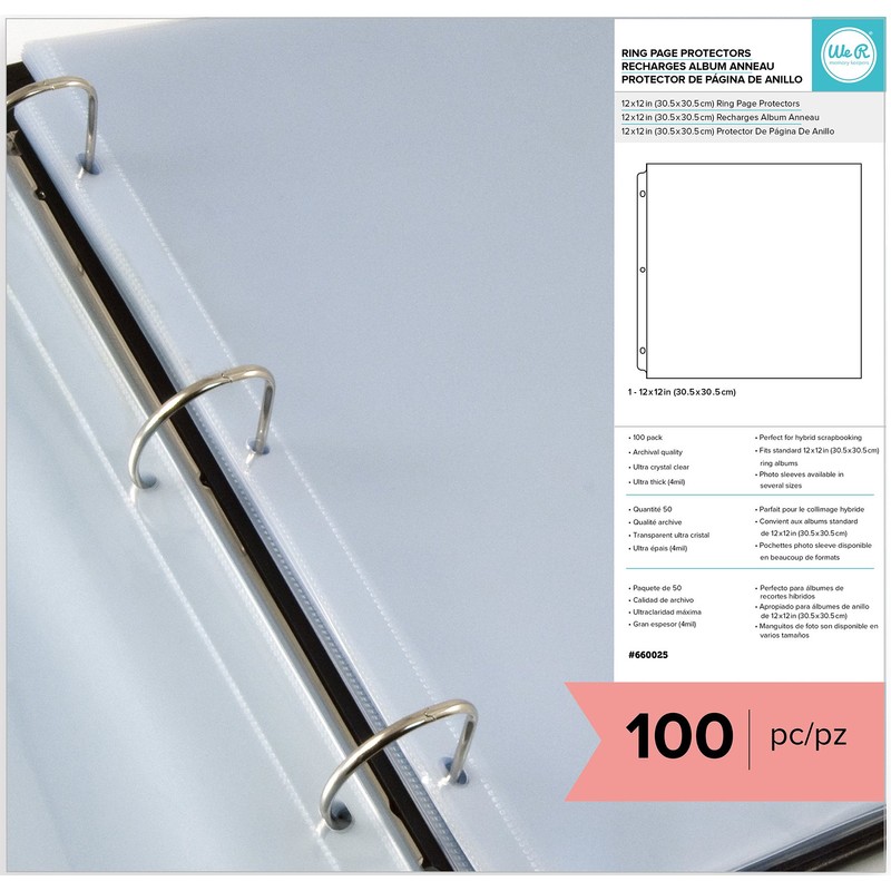 We R Memory Keepers 12x12 Page Protector Sleeve Set Includes