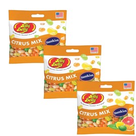 Jelly Belly Citrus Mix Jelly Beans- 3 Pack - 3.5 oz each, Beverage (Citrus Mix)