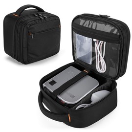 CURMIO Small Projector Case, Black, Modern