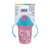 Nuby 2-Handle No-Spill Flip-it Fat Straw Printed Cup - 8oz/