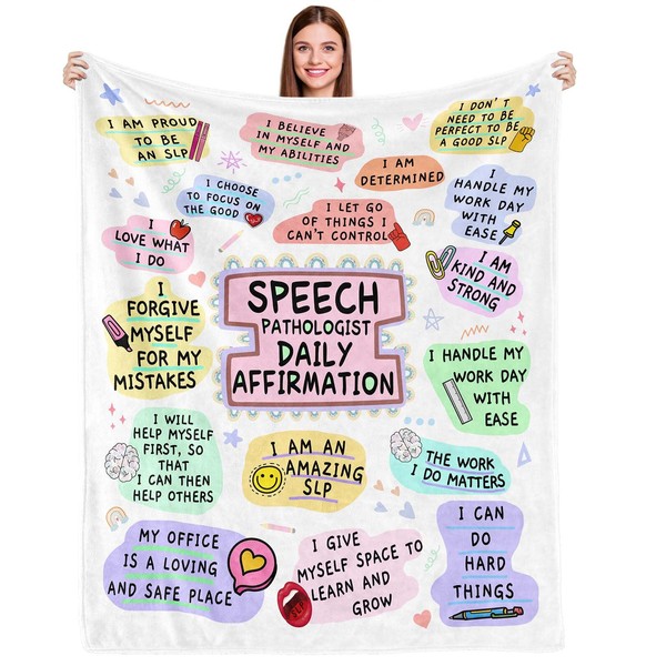 Speech Pathologist Gifts Blanket,SLP Gifts,Speech Therapy Gifts,Speech Language Pathology Gifts,SLP