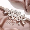 Wedding Hair Comb Silver: Crystal Bridal Hair Accessories Rhinestone Hairpiece
