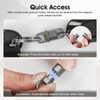 Strong Titanium Magnetic Keychain with 360° Rotation, Small Detachable Key
