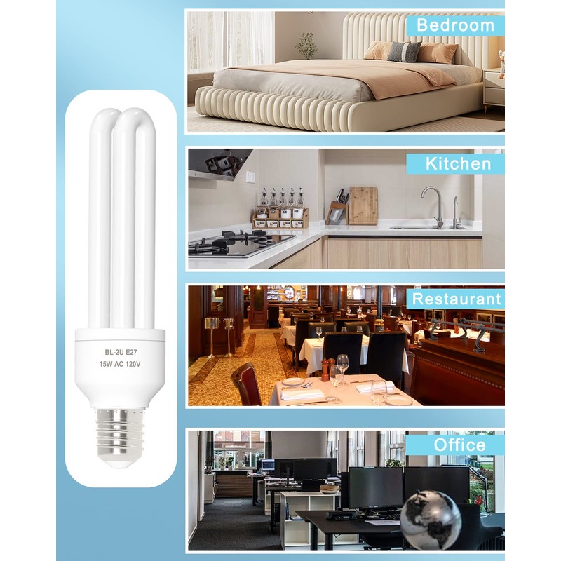Shootingstar BL-2U E27 15W Bug Zapper Replacement Light Bulb Compatible