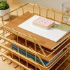 JIARI 4 Pack Desk Organizer Stackable Letter Tray Paper Organizer,