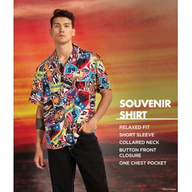 Wrangler Men's X Hot Wheels Souvenir Shirt, Multicolor, Large