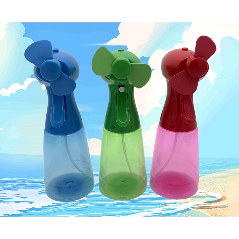 ATBOTP Water Misting Fan Handheld Portable Battery Powered Compact Outdoors