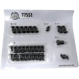 Grill Parts For Less Hardware Pack Compatible with Pit Boss Vertical 3, 5 and 7 Series Smoker: PBV357P1-34