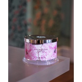 Premium Valentines Day Scented Candle Gift, Enchanted Peony, HomeWorx by Slatkin & Co - 18 oz - Long-Lasting 4-Wick Jar Candle - Raspberry Jam, Shortbread, Lemonade & Vanilla Bean