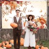 Mocsicka Fall in Love Backdrop Banner 6x3.6ft Boho Autumn Leaves