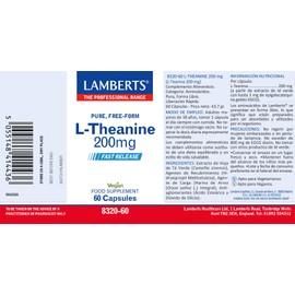 LAMBERTS L-Theanine 60cap Herbal Tea for Daily use 200mg