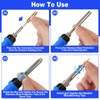 AOBOPLE Soldering Iron Tips for Threaded Inserts Set Include 90W