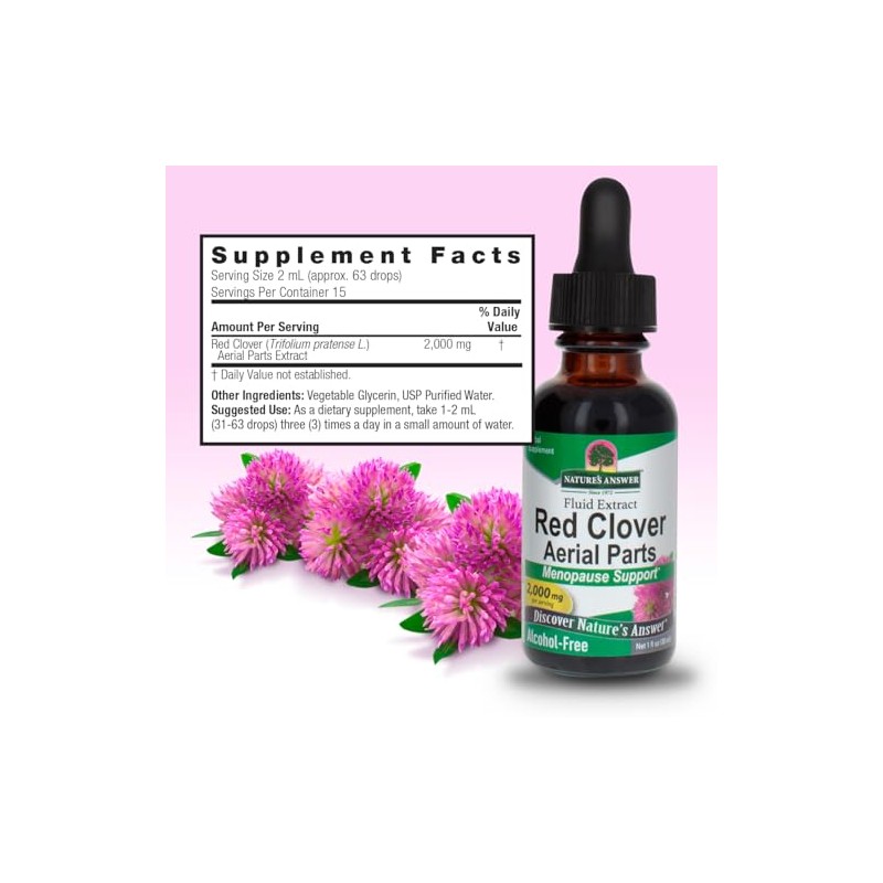 Nature's Answer | Red Clover, 2 000 Mg, 1 Oz