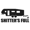 SixtyTwo24 Shitters Full 5th Wheel Sticker - Decal [Black] 5"