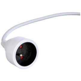 Electraline 101461 Verlängerungskabel, 3 m, weiß