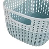 keeeper Storage Basket in Knitted Look, Side Handles, Breathable, Plastic,