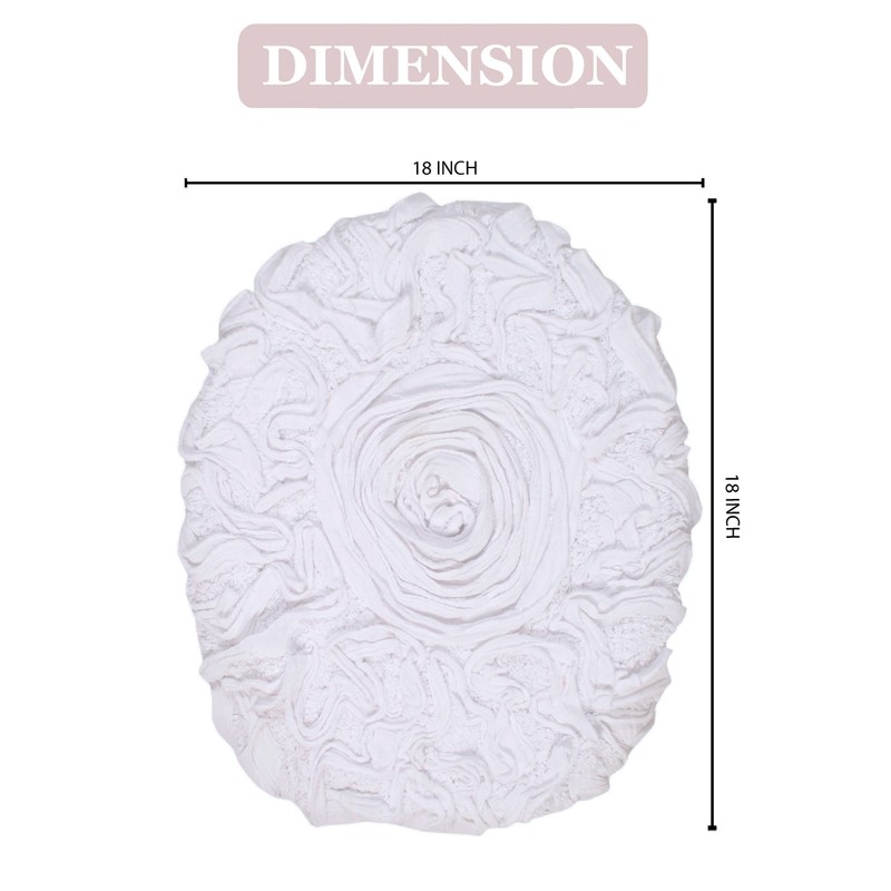 Home Weavers Bell Flower Toilet Lid Cover – 18"x18", 100%