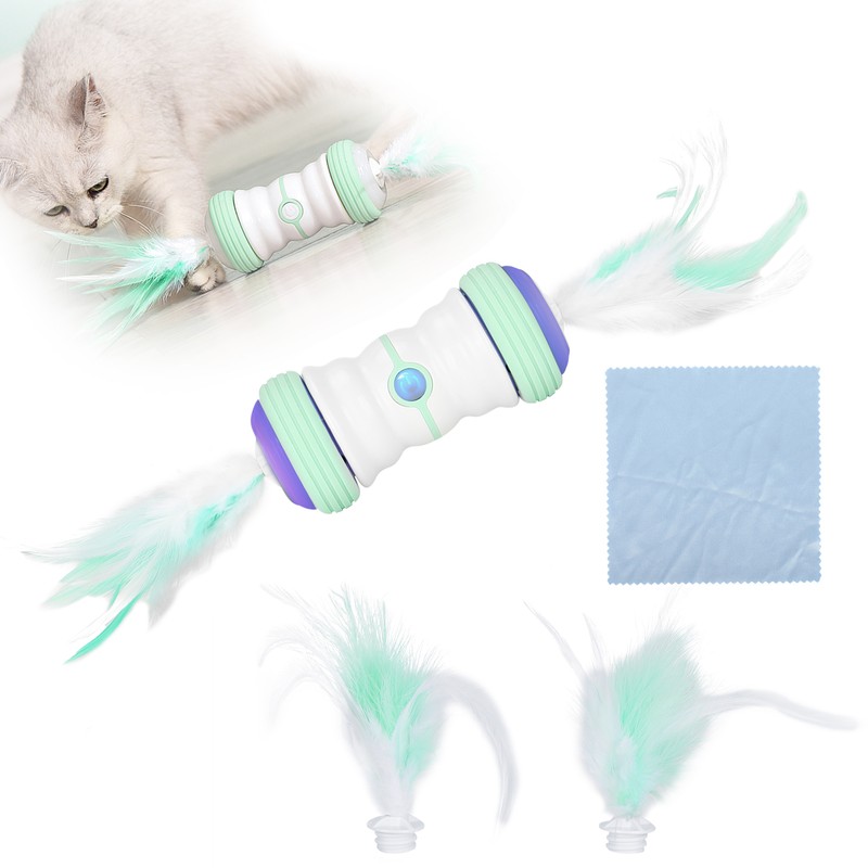 Electric Cat Teaser USB Rechargeable Auto Rotating Cat Toys with