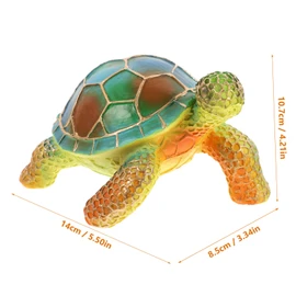 Operitacx Schildkrötenförmige Tischlampe Kunstharz Tierlampe für Schlafzimmer und Schreibtisch Dekorative LED Dekoration für Gemütliche Atmosphären