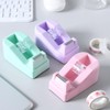 Tape Dispenser, Green Mini Sticky Tape Roll Cutting Tool Refillable