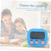 FUNOMOCYA Small Digital Kitchen Timer with Magnetic Back Multifunctional Countdown